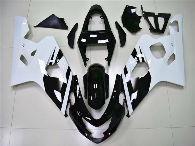 Suzuki GSXR 600 / 750 K4 04-05 Verkleidung - Weiß Schwarz Fabrik Suzuki GSXR 600 / 750 K4 04-05 Verkleidung - Weiß Schwarz Fabrik