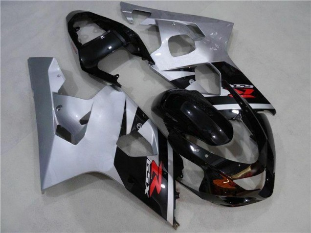 Suzuki GSXR 600 / 750 K4 04-05 Verkleidungen - Schwarz Silber Fabrik Suzuki GSXR 600 / 750 K4 04-05 Verkleidungen - Schwarz Silber Fabrik