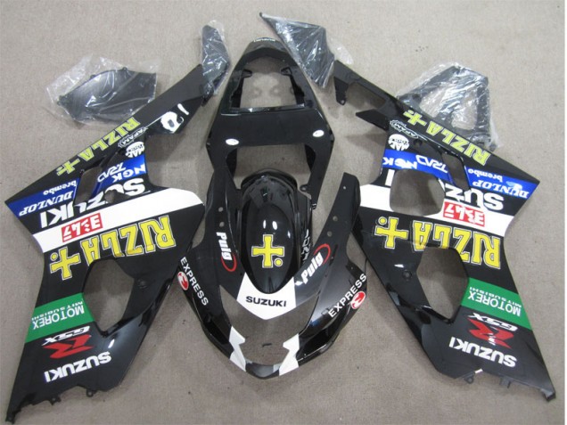 Suzuki GSXR 600 K4 04-05 Verkleidungen - Schwarz Gelb Rizla Fabrik Suzuki GSXR 600 K4 04-05 Verkleidungen - Schwarz Gelb Rizla Fabrik