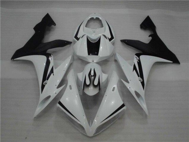 Yamaha R1 04-06 Verkleidungen - Weiß Schwarz Flamme Fabrik Yamaha R1 04-06 Verkleidungen - Weiß Schwarz Flamme Fabrik