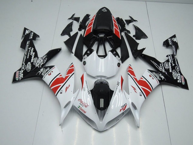 Yamaha R1 04-06 Verkleidungen - Weiß Schwarz Aufkleber Fabrik Yamaha R1 04-06 Verkleidungen - Weiß Schwarz Aufkleber Fabrik