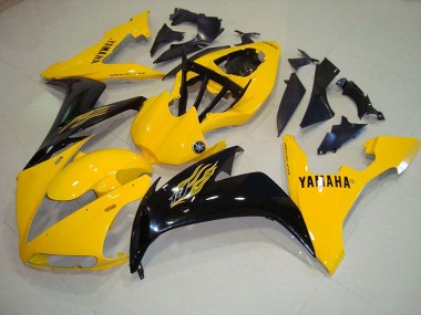 Yamaha R1 04-06 Verkleidungen - Gelb Schwarz Flamme Fabrik