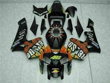 Honda CBR 600 RR 05-06 Motorrad Vollverkleidung - Schwarz Fabrik