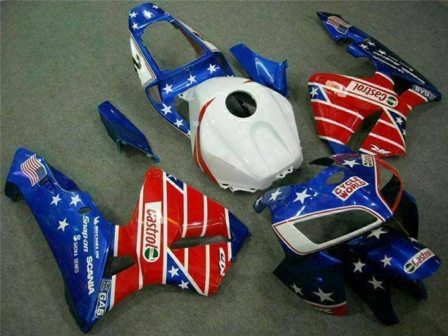 Honda CBR 600 RR 05-06 Verkleidungen - Blau Rot Castrol Zykluswelt Fabrik Honda CBR 600 RR 05-06 Verkleidungen - Blau Rot Castrol Zykluswelt Fabrik