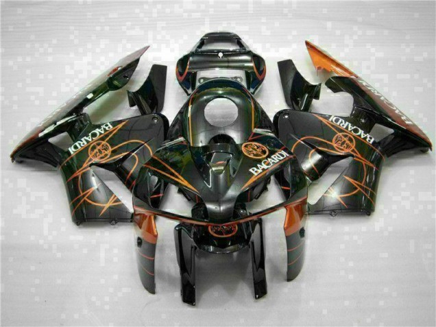 Honda CBR 600 RR 05-06 Verkleidungen - Schwarz Orange BACARDI Fabrik Honda CBR 600 RR 05-06 Verkleidungen - Schwarz Orange BACARDI Fabrik