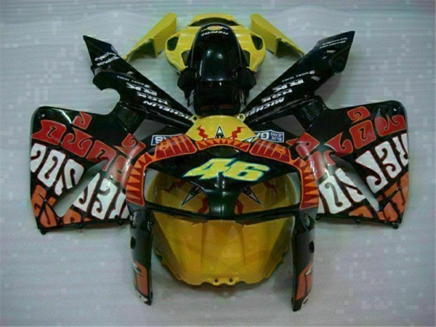 Honda CBR 600 RR 05-06 Verkleidungen - Schwarz Rot Gelb 46 Fabrik Honda CBR 600 RR 05-06 Verkleidungen - Schwarz Rot Gelb 46 Fabrik