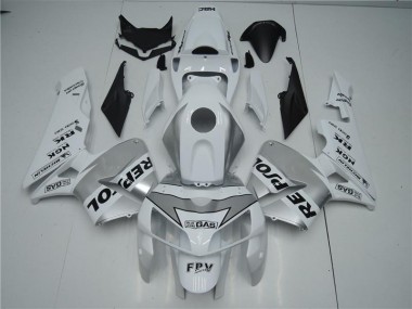Honda CBR 600 RR 05-06 Verkleidungen - Weiß Silber Schwarz Repsol Fabrik