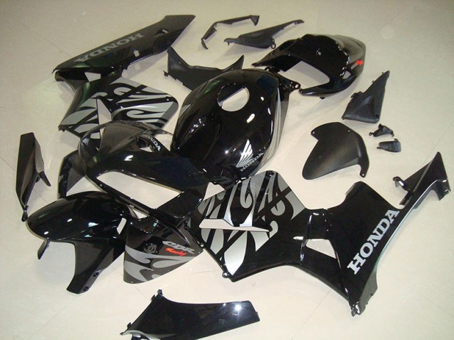 Honda CBR 600 RR 05-06 Verkleidungen - Schwarze Weiße Flamme Fabrik Honda CBR 600 RR 05-06 Verkleidungen - Schwarze Weiße Flamme Fabrik