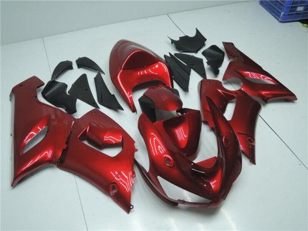 Kawasaki ZX6R 05-06 Verkleidungen - Candy Rot Fabrik Kawasaki ZX6R 05-06 Verkleidungen - Candy Rot Fabrik