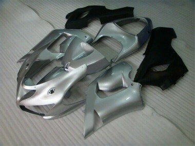Kawasaki ZX6R 05-06 Verkleidungen - Silber Schwarz Fabrik