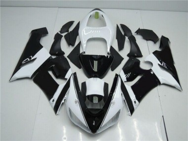 Kawasaki ZX6R 05-06 Verkleidungen - Schwarz Weiß Fabrik