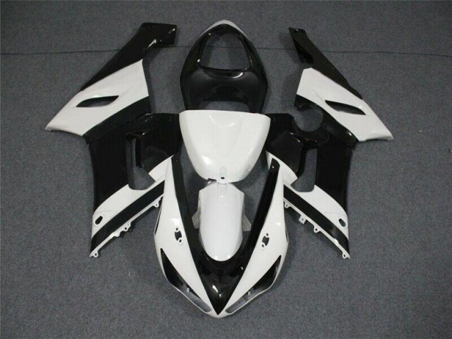 Kawasaki ZX6R 05-06 Verkleidung - Schwarz Weiß Fabrik Kawasaki ZX6R 05-06 Verkleidung - Schwarz Weiß Fabrik