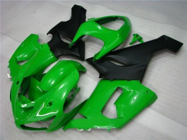 Kawasaki ZX6R 05-06 Verkleidungen - Grün Matt schwarz Fabrik Kawasaki ZX6R 05-06 Verkleidungen - Grün Matt schwarz Fabrik