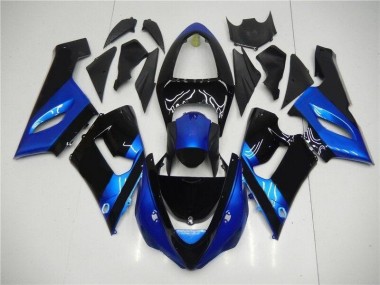 Kawasaki ZX6R 05-06 Verkleidungen - Blau Schwarz Fabrik