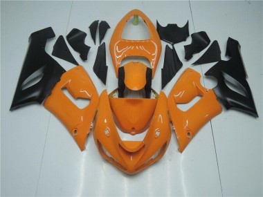 Kawasaki ZX6R 05-06 Verkleidungen - Orange Schwarz Fabrik