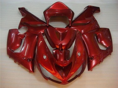 Kawasaki ZX6R 05-06 Verkleidungen - Rot Fabrik