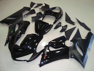 Kawasaki ZX6R 05-06 Vollverkleidung - Schwarz Fabrik
