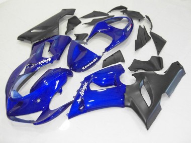 Kawasaki ZX6R 05-06 Verkleidung - Blau Schwarz Fabrik