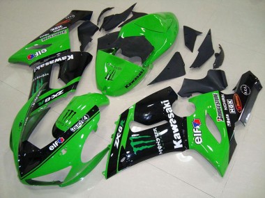 Kawasaki ZX6R 05-06 Verkleidungen - Grünes Monster Fabrik