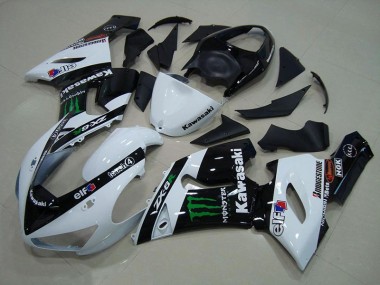 Kawasaki ZX6R 05-06 Verkleidungen - Weiß Monster Fabrik