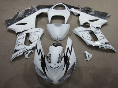 Kawasaki ZX6R 05-06 Verkleidungen - Weiß Ninja 636 Fabrik