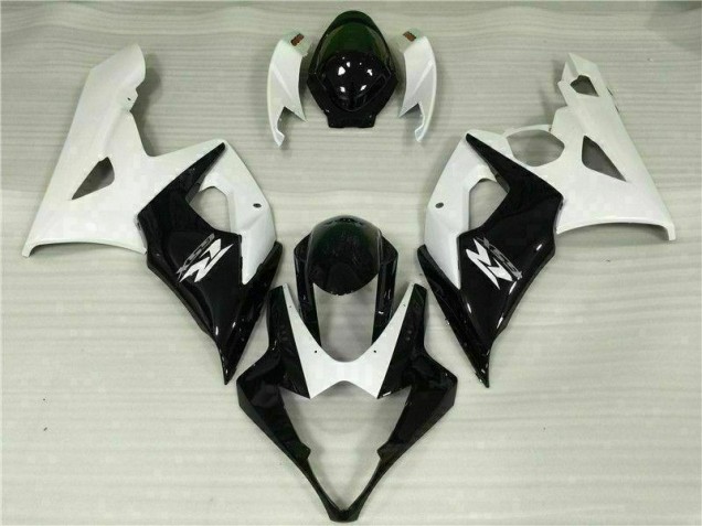 Suzuki GSXR 1000 K5 05-06 Verkleidungen - Weiß Schwarz Fabrik