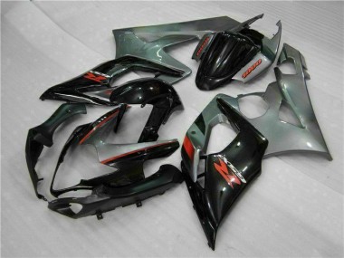 Suzuki GSXR 1000 K5 05-06 Vollverkleidung - Grau Schwarz Fabrik