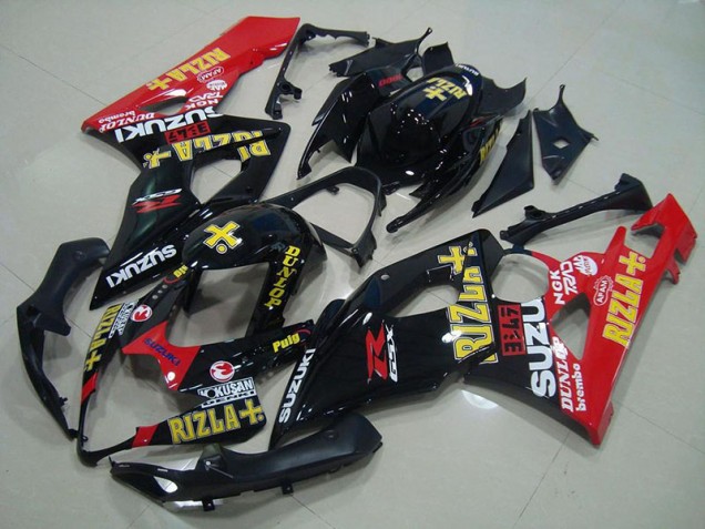 Suzuki GSXR 1000 K5 05-06 Verkleidungen - Schwarz Rot Rizla Fabrik Suzuki GSXR 1000 K5 05-06 Verkleidungen - Schwarz Rot Rizla Fabrik