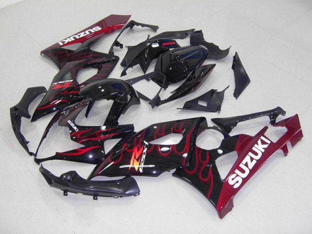 Suzuki GSXR 1000 K5 05-06 Verkleidungen - Rot Flamme Fabrik Suzuki GSXR 1000 K5 05-06 Verkleidungen - Rot Flamme Fabrik