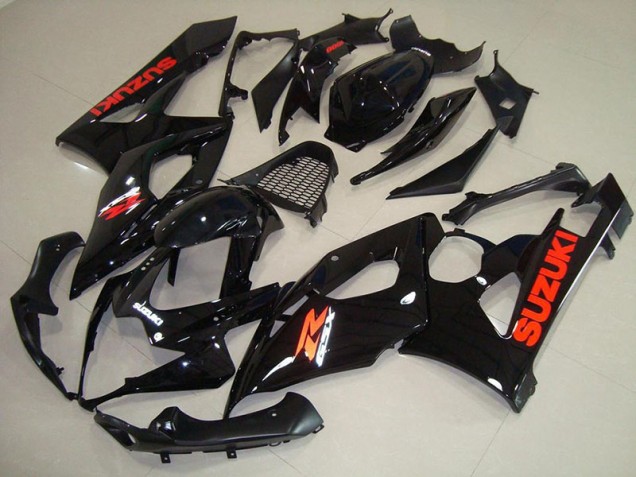 Suzuki GSXR 1000 K5 05-06 Verkleidungen - Glänzend schwarz roter Aufkleber Fabrik Suzuki GSXR 1000 K5 05-06 Verkleidungen - Glänzend schwarz roter Aufkleber Fabrik