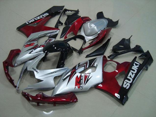 Suzuki GSXR 1000 K5 05-06 Verkleidungen - Silber Rot Fabrik Suzuki GSXR 1000 K5 05-06 Verkleidungen - Silber Rot Fabrik
