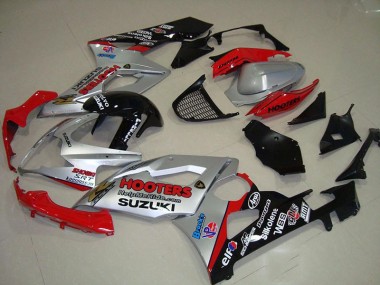 Suzuki GSXR 1000 K5 05-06 Verkleidungen - Silber Und Rot Fabrik