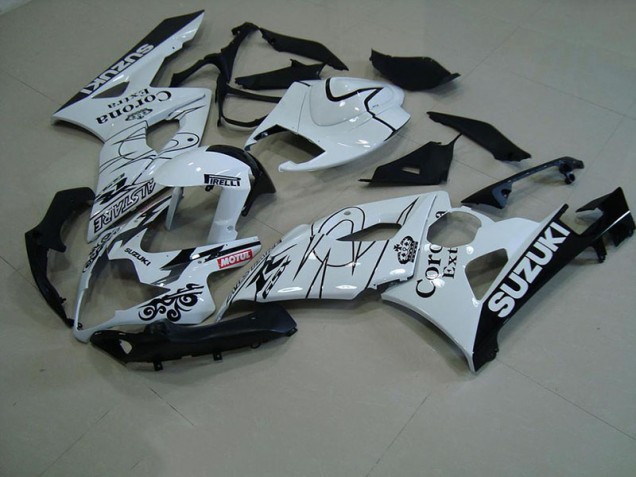 Suzuki GSXR 1000 K5 05-06 Verkleidungen - Weiß Corona Fabrik Suzuki GSXR 1000 K5 05-06 Verkleidungen - Weiß Corona Fabrik