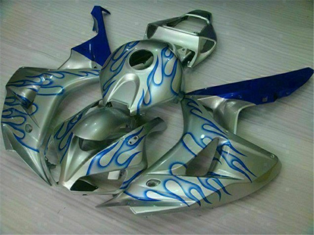 Honda CBR 1000 RR 06-07 Verkleidungen - Blau Flamme Silber Fabrik Honda CBR 1000 RR 06-07 Verkleidungen - Blau Flamme Silber Fabrik