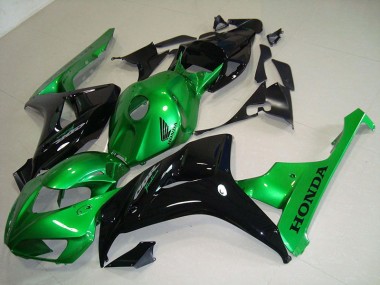 Honda CBR 1000 RR 06-07 Verkleidungen - Schwarz Grün Fabrik