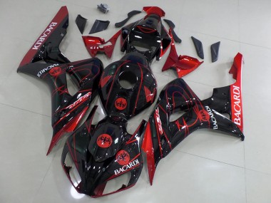 Honda CBR 1000 RR 06-07 Verkleidungen - Schwarzer Bacardi Fabrik
