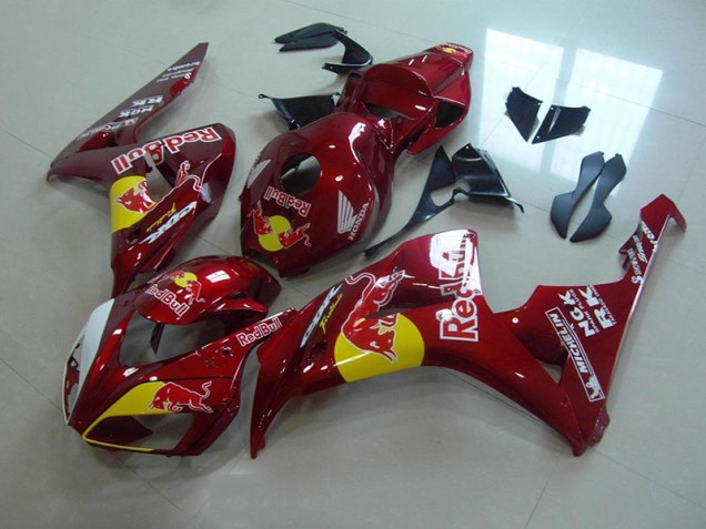 Honda CBR 1000 RR 06-07 Verkleidungen - Candy Rot Rot Bull Fabrik Honda CBR 1000 RR 06-07 Verkleidungen - Candy Rot Rot Bull Fabrik
