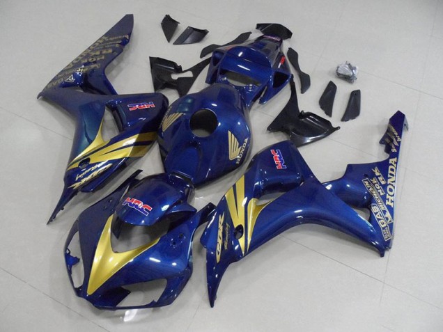 Honda CBR 1000 RR 06-07 Verkleidungen - Dunkel blau mit goldenen Streifen Fabrik Honda CBR 1000 RR 06-07 Verkleidungen - Dunkel blau mit goldenen Streifen Fabrik
