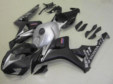 Honda CBR 1000 RR 06-07 Verkleidungen - Matt Schwarz Silber Fabrik