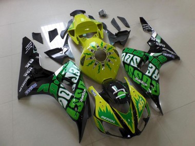 Honda CBR 1000 RR 06-07 Verkleidungen - Grün Gelb Rossi Fabrik