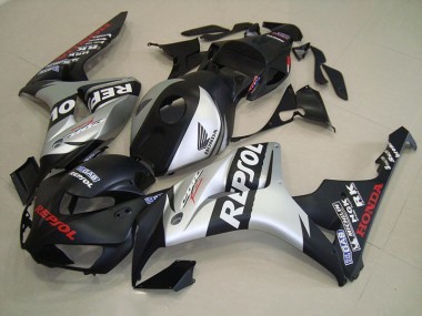 Honda CBR 1000 RR 06-07 Verkleidungen - Matt Schwarz Silber Repsol Fabrik