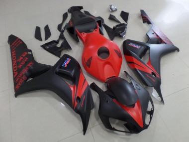 Honda CBR 1000 RR 06-07 Verkleidungen - Rot und Matt Schwarz Fabrik