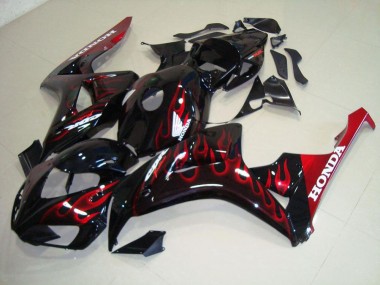 Honda CBR 1000 RR 06-07 Verkleidungen - Rot Flamme Fabrik