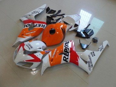 Honda CBR 1000 RR 06-07 Verkleidungen - Weiß Und Orange Repsol Fabrik