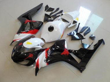 Honda CBR 1000 RR 06-07 Verkleidungen - Weiß Schwarz mit Kein Aufkleber Fabrik