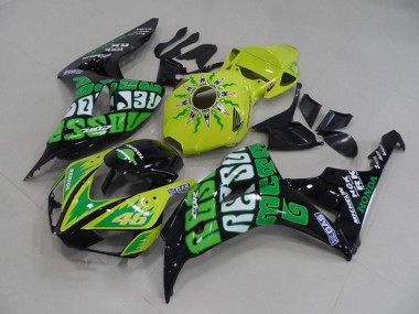 Honda CBR 1000 RR 06-07 Verkleidungen - Gelb Grün Rossi Fabrik