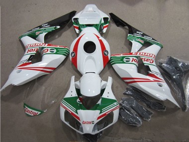 Honda CBR 1000 RR 06-07 Verkleidungen - Weiß Grün Rot Castrol Fabrik