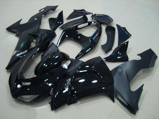 Kawasaki ZX10R 06-07 Verkleidungen - Glänzend Schwarz Matt Schwarz Fabrik Kawasaki ZX10R 06-07 Verkleidungen - Glänzend Schwarz Matt Schwarz Fabrik