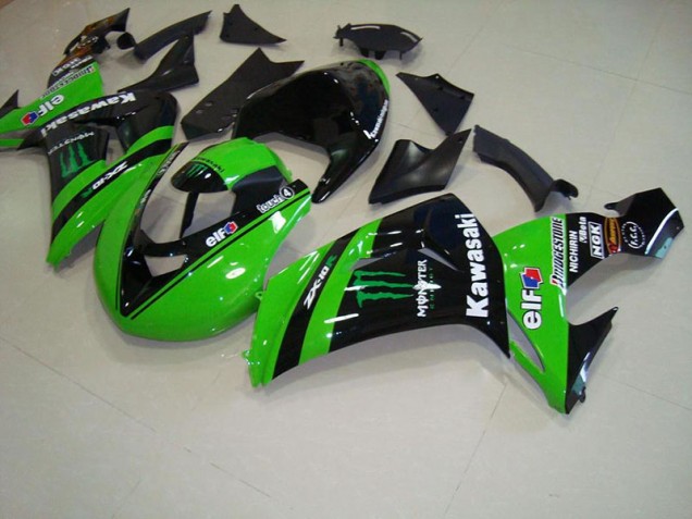 Kawasaki ZX10R 06-07 Verkleidungen - Grünes Monsterrennen Fabrik Kawasaki ZX10R 06-07 Verkleidungen - Grünes Monsterrennen Fabrik