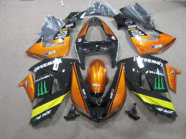 Kawasaki ZX10R 06-07 Verkleidungen - Schwarz Orange Monster Fabrik Kawasaki ZX10R 06-07 Verkleidungen - Schwarz Orange Monster Fabrik